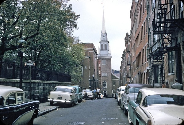 Boston, Hull Street, then and now - Boston, The street, Time is running