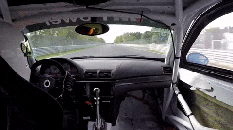 When I lost the door at a speed of 280 km / h - GIF, Auto, Door, Speed, Bmw, Race