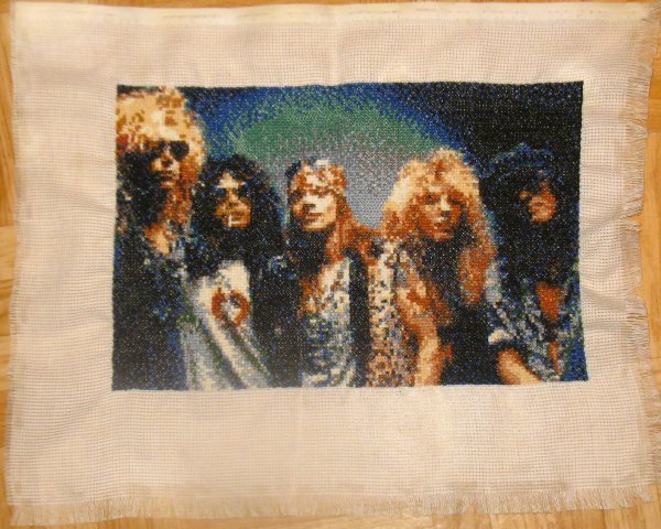 Guns'n Roses cross stitch - My, Embroidery, Guns n roses, Track, 