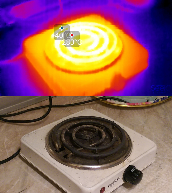 Чуть-чуть тепловизора Тепловизор, Кот, Seek thermal, Арубз, Печь, Кальян, Фен, Вода, Длиннопост