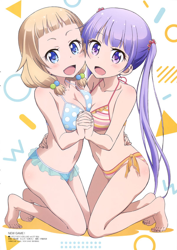 New game! art 2 - New game!, Anime Art, Аниме, Sakura nene, Suzukaze Aoba