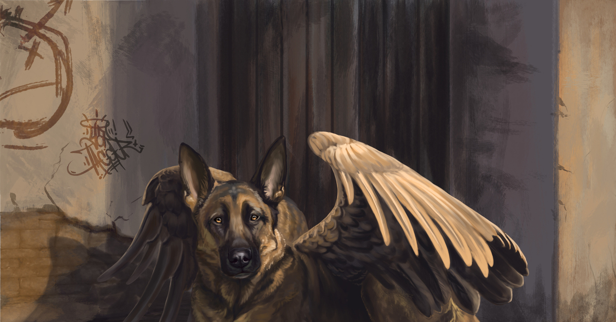 Angel dog. Собака с крыльями. Щенок с крыльями. Собака ангел. Собаки фэнтези.