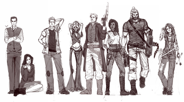 Art based on one of the best series - My, Art, Images, Characters (edit), Sketch, The series Firefly