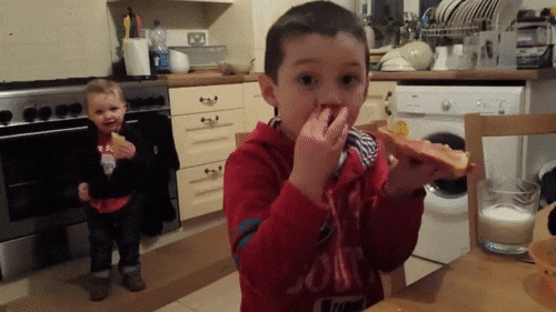 When you get home from the club at 5am - Children, Pizza, Humor, The fall, , GIF