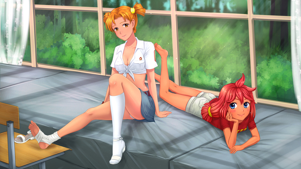 Alice and Ulka - Endless summer, Alisa Dvachevskaya, Ulyana, Bqrr, Visual novel, Longpost