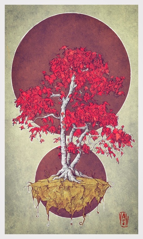 Бонсай осенью