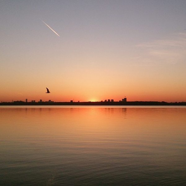 Sunset. Shartash, Yekaterinburg - My, Sunset, Lake, Yekaterinburg