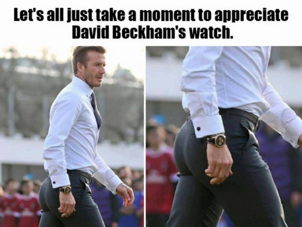 Let's just take a moment and appreciate David Beckham's watch... - , David Beckham, Clock