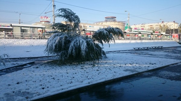 Good morning) Omsk 07.10.16 - My, Winter, Omsk, Snow, Longpost