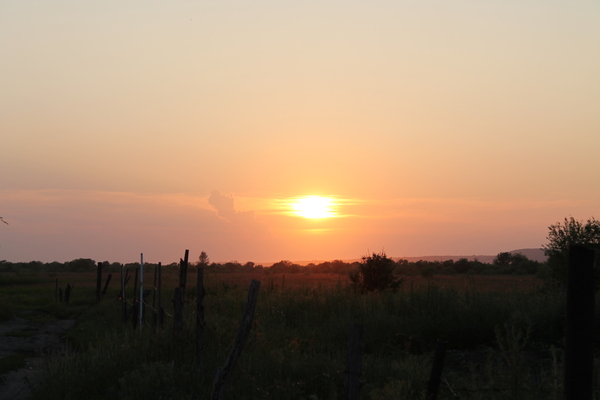 Amur region, Belogorsk, July 2013 Evening sunset - My, Sunset, Amur region, Belogorsk, Summer, July