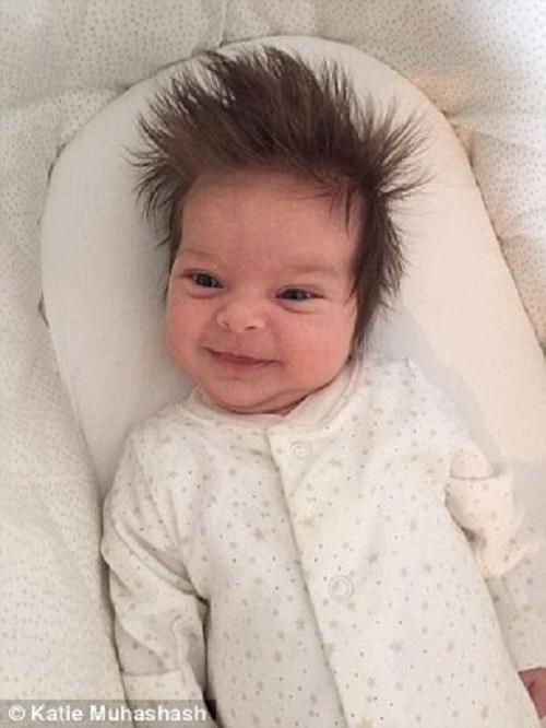 In Britain - fashion for hairy babies! - Children, Parents and children, Photo, Interesting, Hair, Longpost