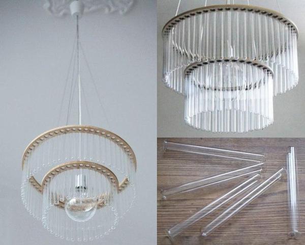 Test tube chandelier - Chandelier, Test tube, With your own hands, Life hack, Longpost