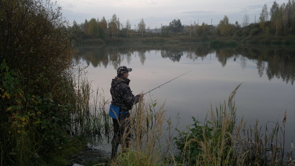 Secrets of the flooded mine - My, Perch, Pike, Fishing, Spinning, Autumn, A boat, Longpost