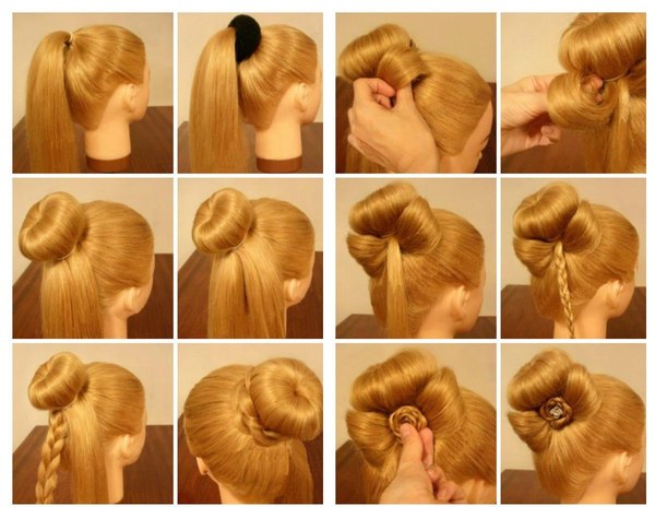 Simple ponytail hairstyle. - My, Прическа, Hair, news, , Easy, Just, Girls, Experiment