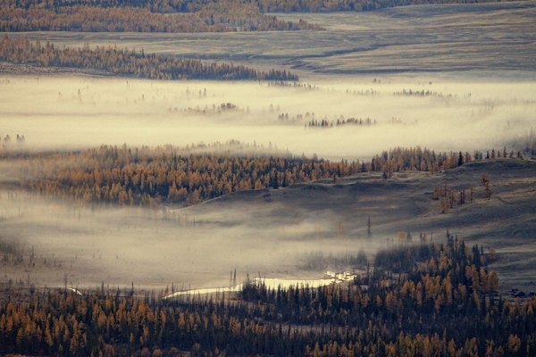 Chuya Valley - Kurai steppe, Altai, Valley, Russia, Photo, Nature, Fog, Gotta go, Altai Republic