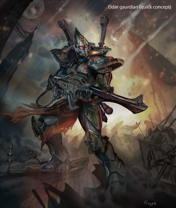 I just have a wide psychobone! - Warhammer 40k, Warhammer, Eldar, Art