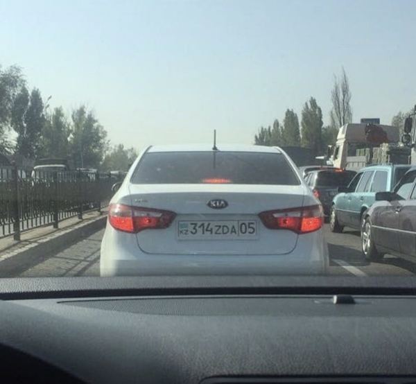 Self-irony, or are the cops joking? - Car plate numbers, Pi, Female, Car, Kazakhstan, Not mine, It was possible, The bayanometer is silent, Women, Repeat