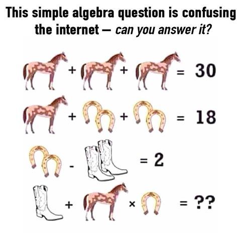 A simple algebra question... - Algebra, Bombanulo, Facebook, English language