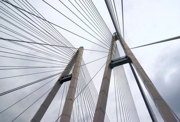 The cable-stayed bridge on the Ring Road withstands double loads - Events, Russia, Saint Petersburg, Road, Cad, Cable-stayed bridge, Rut, Liferu