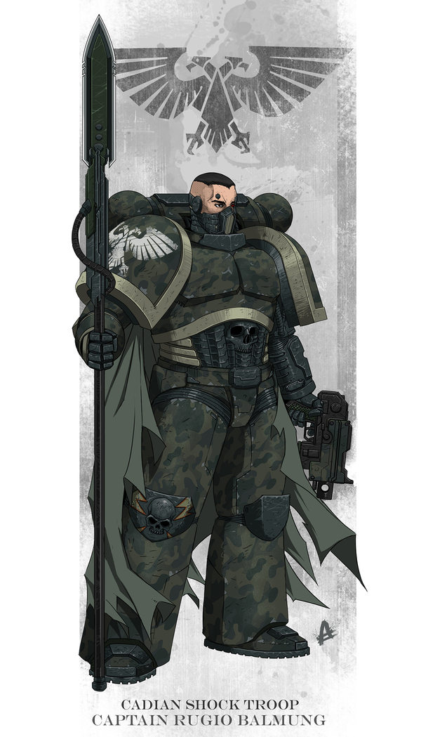 Guardota on steroids - Astra Militarum, Warhammer 40k, Power armor, Stubbornness