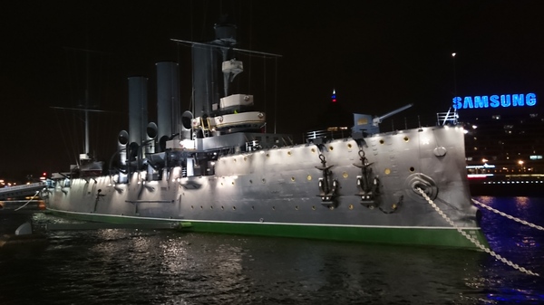 The new flagship from Samsung - My, Saint Petersburg, Ship, Cruiser Aurora