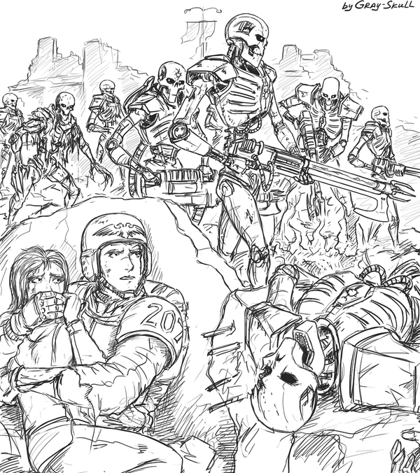 "   ,     ..." (by Gray-Skull) Warhammer 40k, Warhammer, Astra Militarum, Necrons,  , Gray-skull