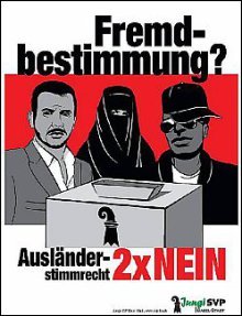 Scandalous posters of the Swiss People's Party (there are intolerant images) - Politics, Poster, Switzerland, Longpost