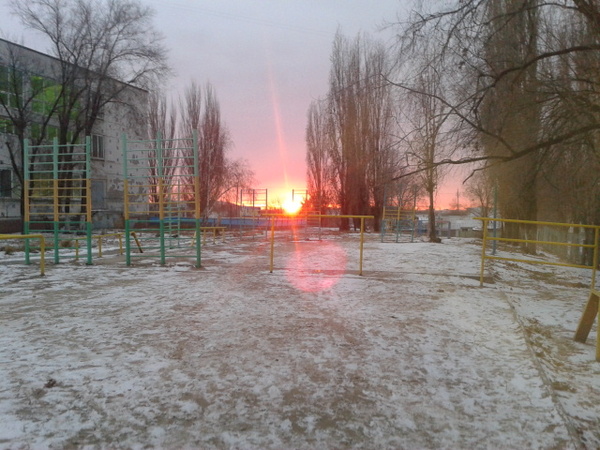 Good morning Saratov - My, dawn, Saratov, Winter, 