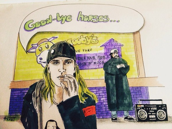 Jay and Silent Bob - My, Jay and Silent Bob, , Clerks, Clerks 2, Art, Creation, Drawing, Art time