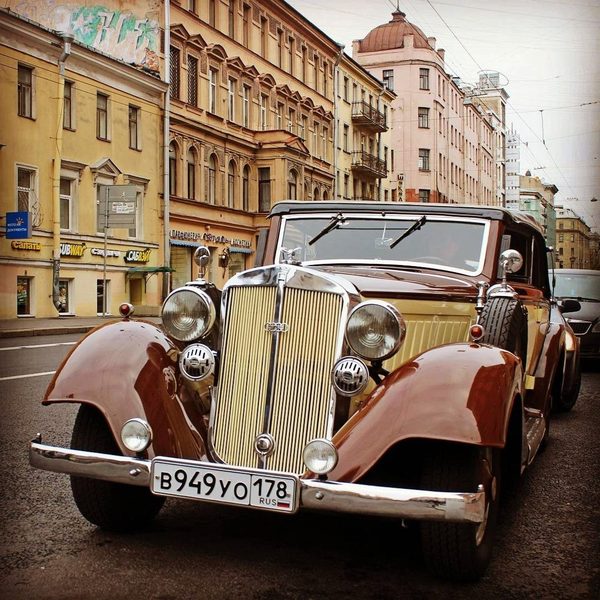 Retro car on Petrogradka (St. Petersburg)... - Russia, Saint Petersburg, Auto, Retro, Retro car, Rarity, Motorists
