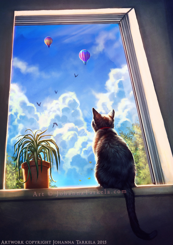 Art with cats - Johis, cat, Art, A selection, Longpost