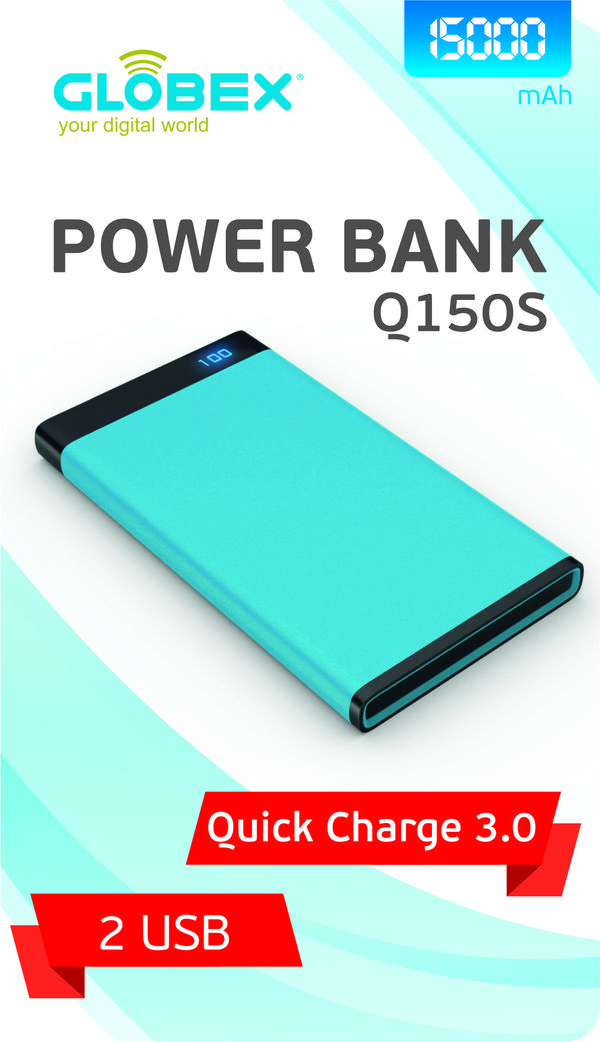  Globex   Power Banks   Qualcomm QuickCharge 3.0 Globex, Powerbank, , Quickcharge, , , , 