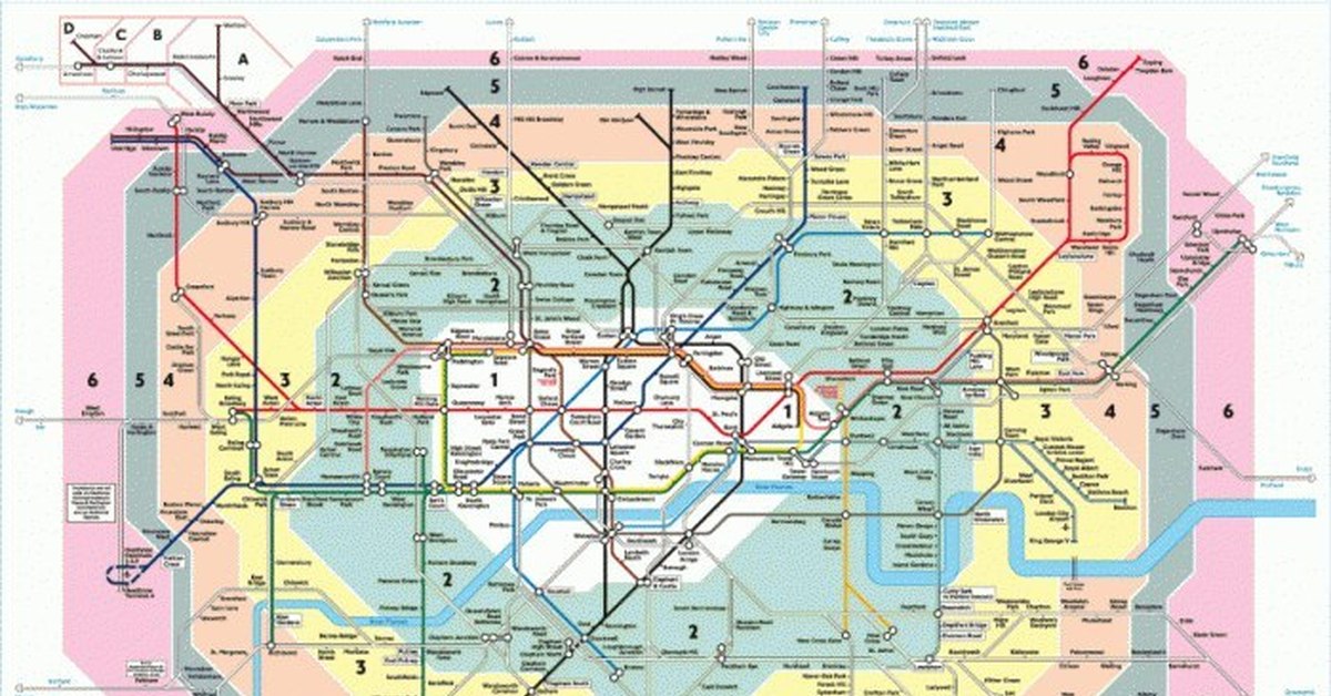 Схема метро лондона 2022 на русском языке