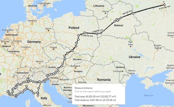 Программы расчета маршрута  по Европе на авто