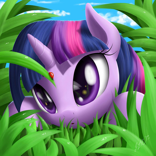 Your found a bug ^_^ - My little pony, Twilight sparkle, Art, 