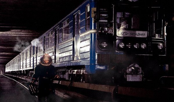 Dark subway tunnels - My, Photoshop, Metro, Stranger