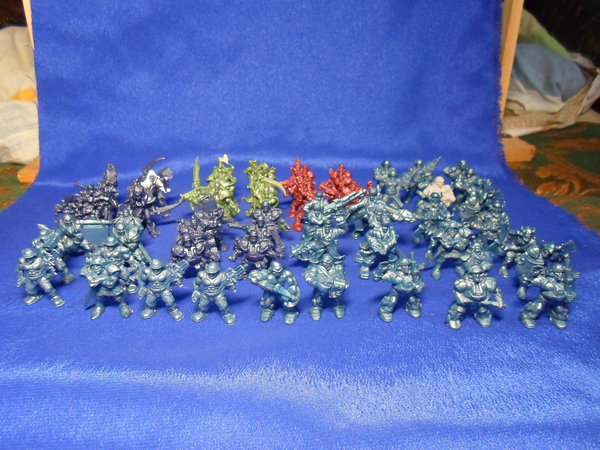 Old detachments from the technologist from breakfasts - My, Technologist, Board games, Miniature, Toy soldiers, Detachment, Cyborgs, Hobby, Longpost