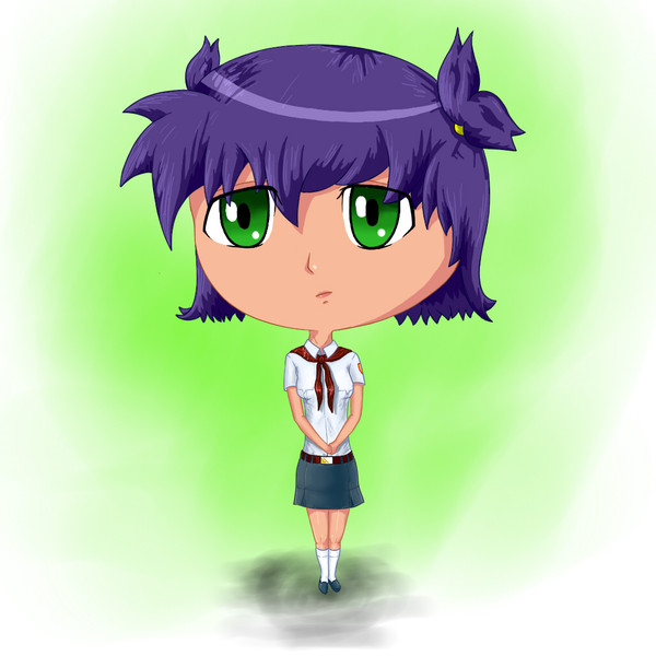 Lena. My head is a little swollen, but it will pass. - My, Endless summer, Lena, Visual novel, Rukozhop, Drawing, Chibi