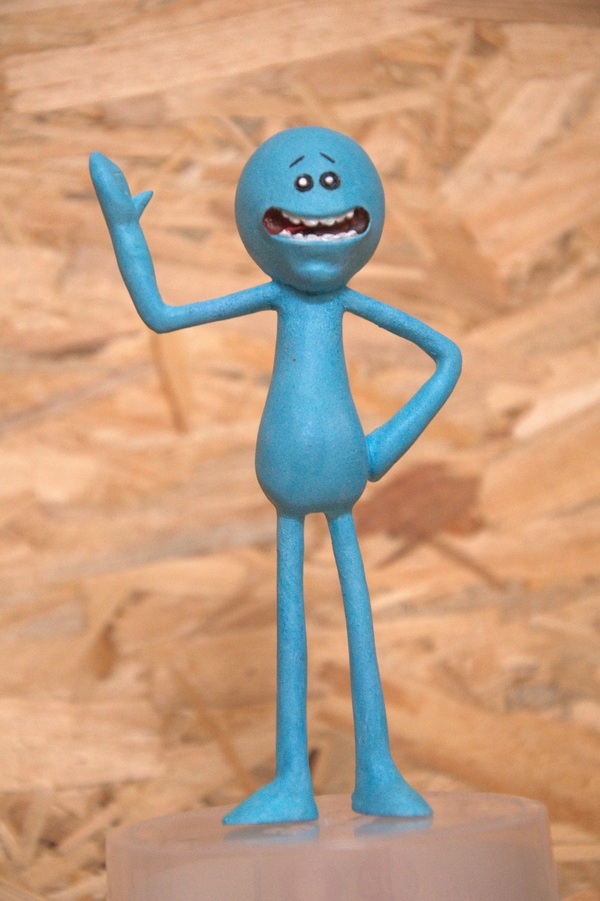 Mr Meeseeks from Rick and Morty - My, Mr. Misix, , Rick and Morty, Rick and mory, Figurine, Longpost, Figurines