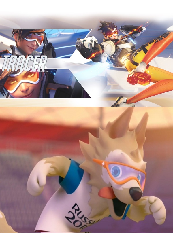 Fan of Tracer from Overwatch - My, Overwatch, Tracer, 2018 FIFA World Cup, Zabivaka