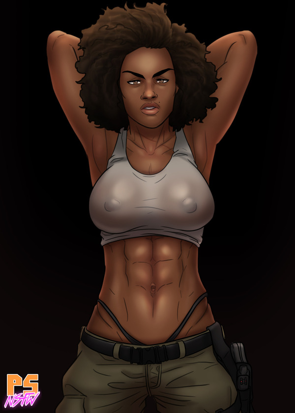 Nadine Ross - NSFW, , Art, Strong girl, Uncharted, Uncharted 4, , Girls, Longpost