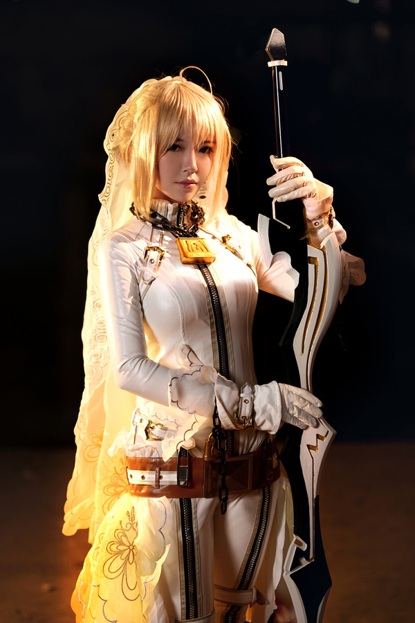 Saber Bride (Fate/Extra CCC) , Fate-extra, Saber, , 