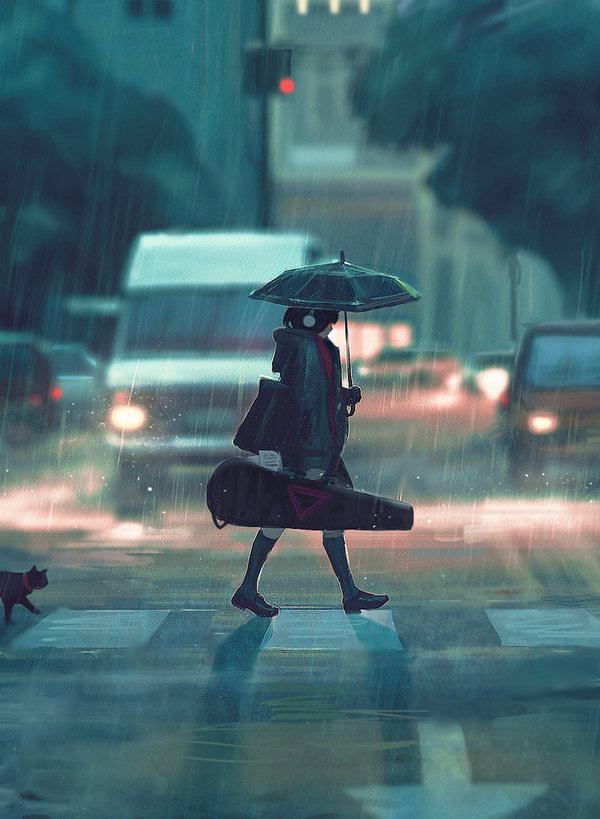 After Practice - Art, Girls, Transition, Umbrella, Practice, Guweiz