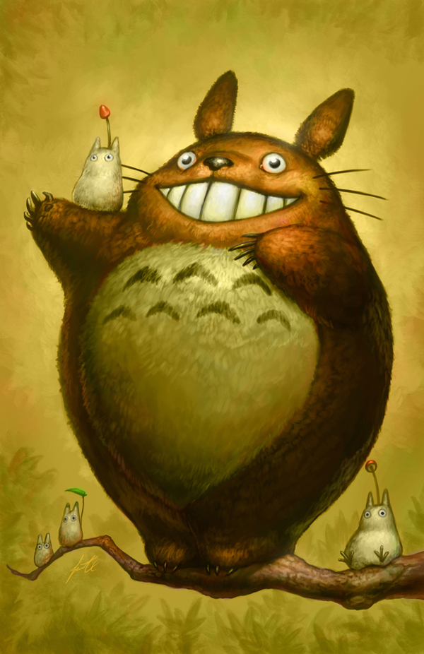 Totoro Anime Art, ,   , , Jimmy Xu