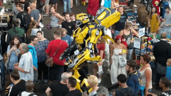 Бамблби (Трансформеры) Косплей, Трансформеры, Бамблби, Bumblebee, Гифка