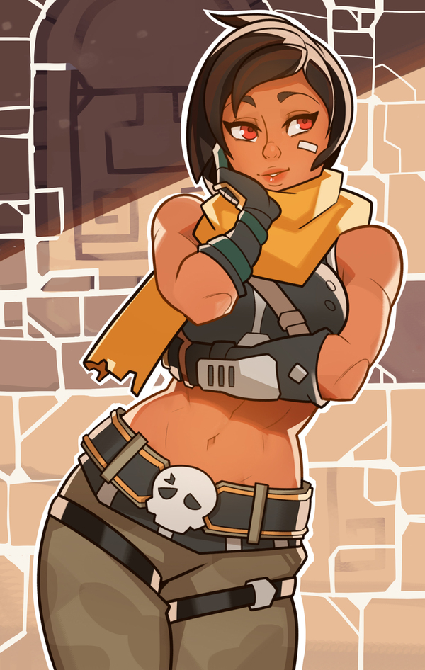 Kinessa(Paladins) - Paladins, Kinessa, Art, Anime, Not anime