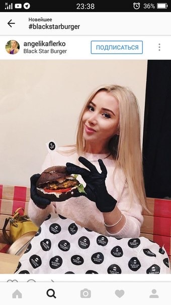 Gloves - Gloves, Burger, Black star, Longpost