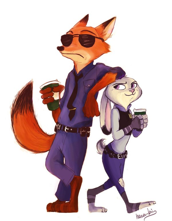 Nick Wilde and Judy Hopps