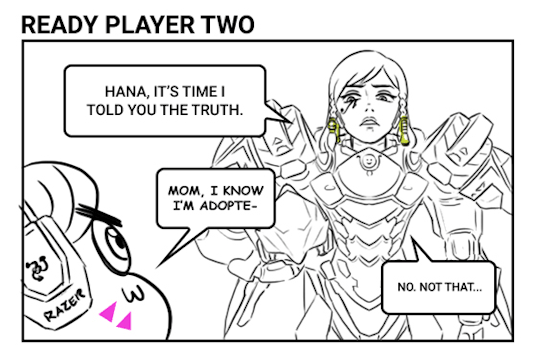 Pharah's Secret: Player 2 Ready - Overwatch, Comics, Blizzard, Longpost