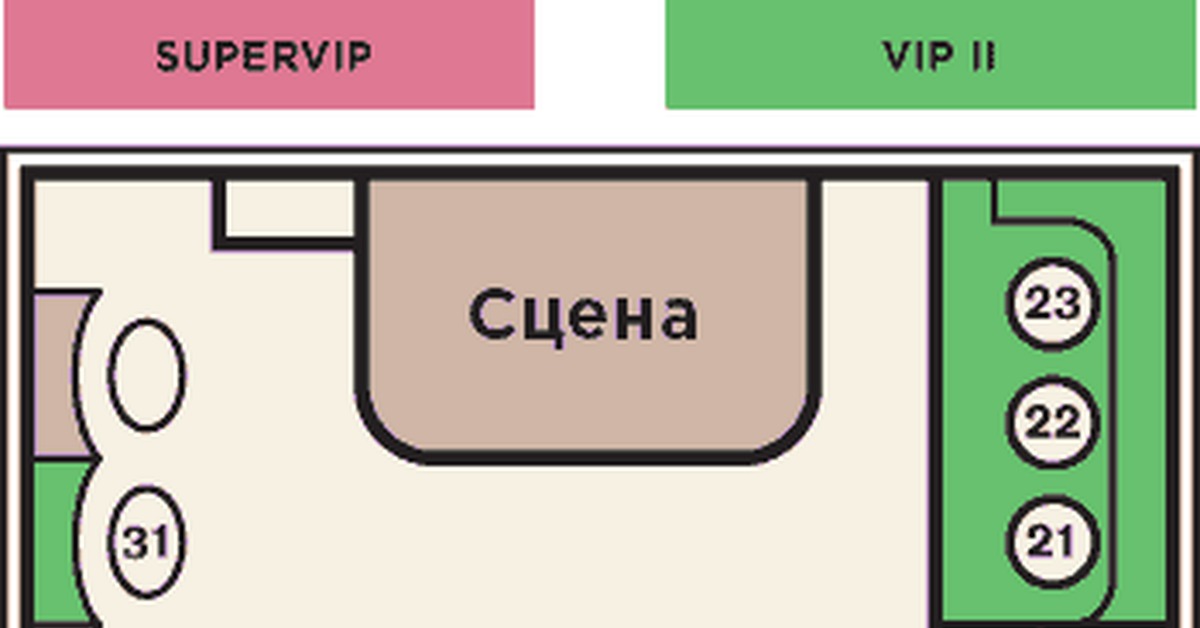 Клуб 16 тонн схема зала